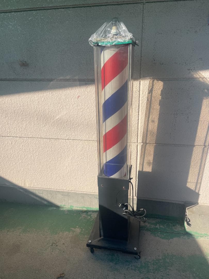 【動作OK】床屋　サインポール　理容室　理髪店　リユース品　関西サイン