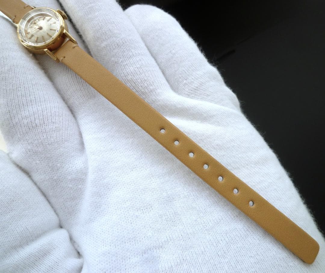 オメガ　1963年 18金無垢　カットガラス　レディース OH済　美品！