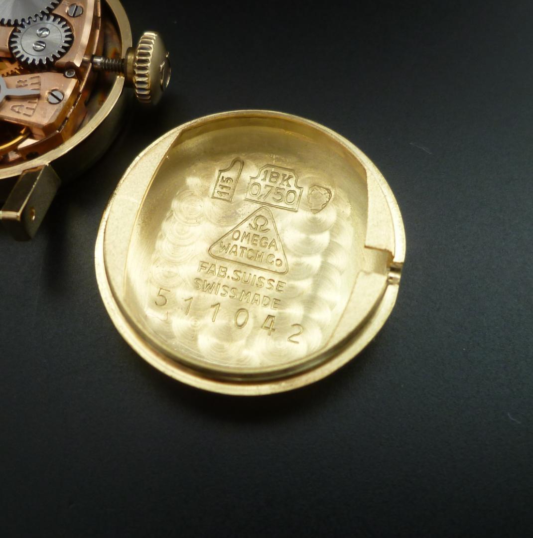 オメガ　1963年 18金無垢　カットガラス　レディース OH済　美品！