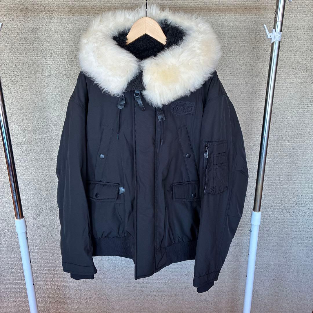 COACH　コーチ　ファー付きジャケット　Lサイズ