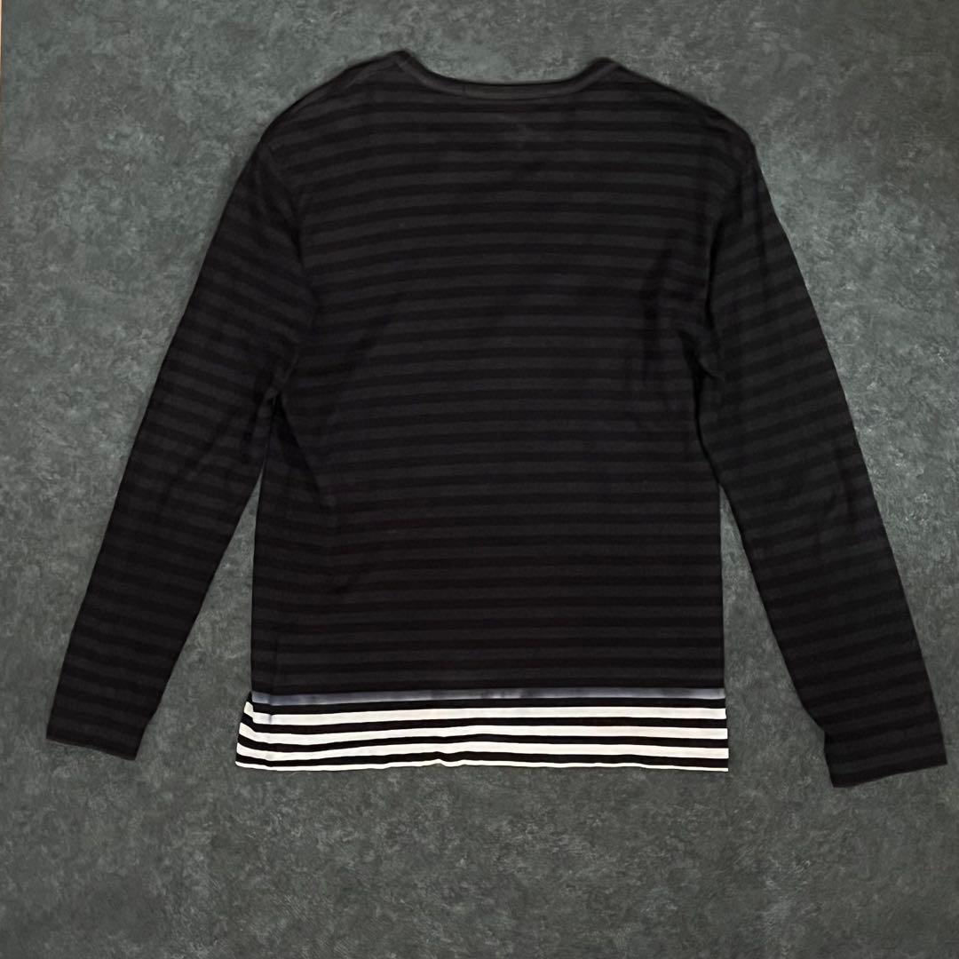 black comme des garcons ボーダー　ロンT