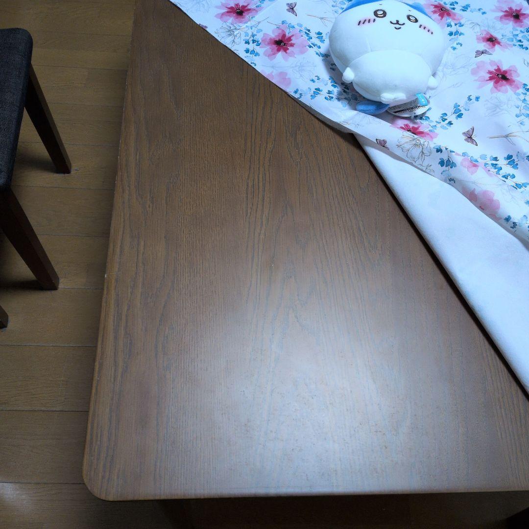 ニトリ 人気シリーズ オーク材 木製 ブラウンダイニングテーブル