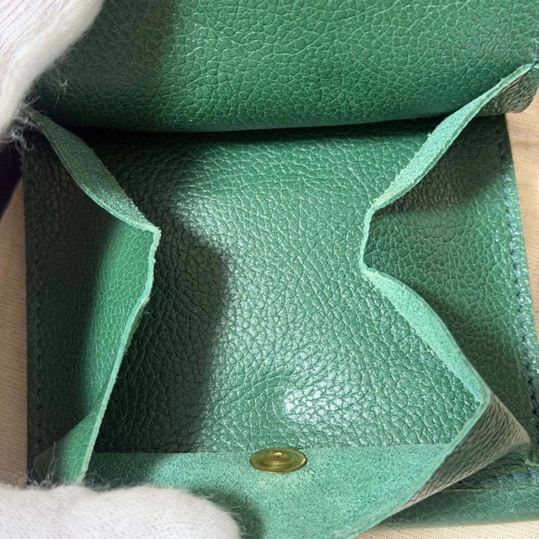 【新品未使用】イルビゾンテ コンパクト 折り財布 グリーン