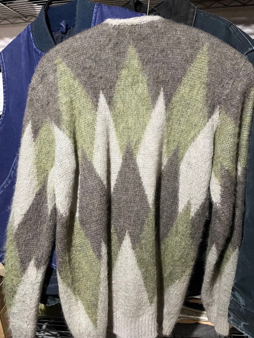 needles モヘアカーディガン　BEAMS別注　M アーガイル　ニードルス