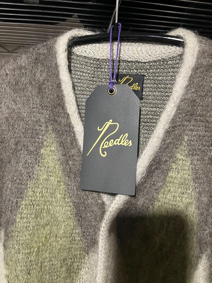 needles モヘアカーディガン　BEAMS別注　M アーガイル　ニードルス