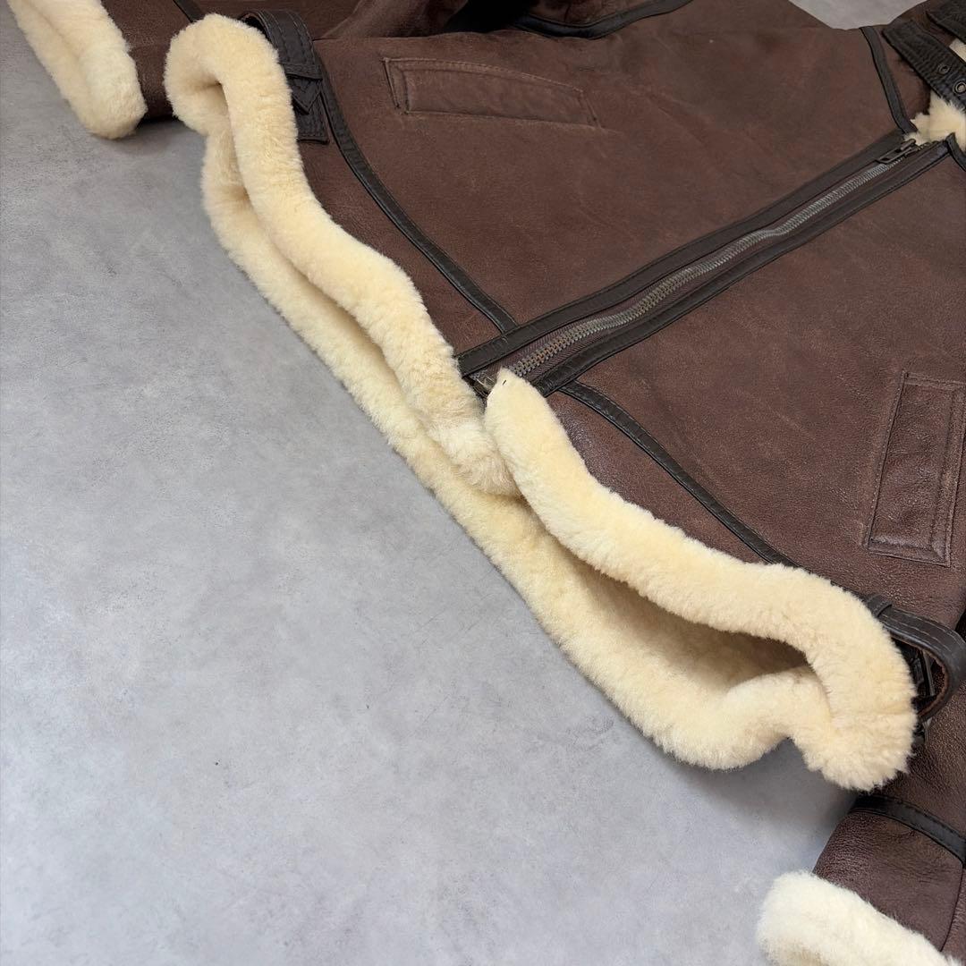 TERRA AUSTRALIS ✨B-3✨シアリング レザー ムートンジャケット