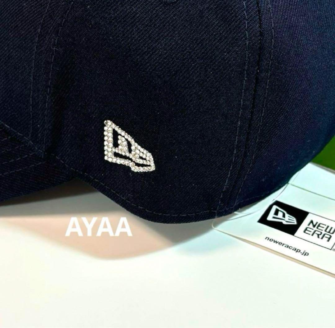 NEWERA キャップ デコ 9FORTY スワロフスキー ニューエラ ブラック
