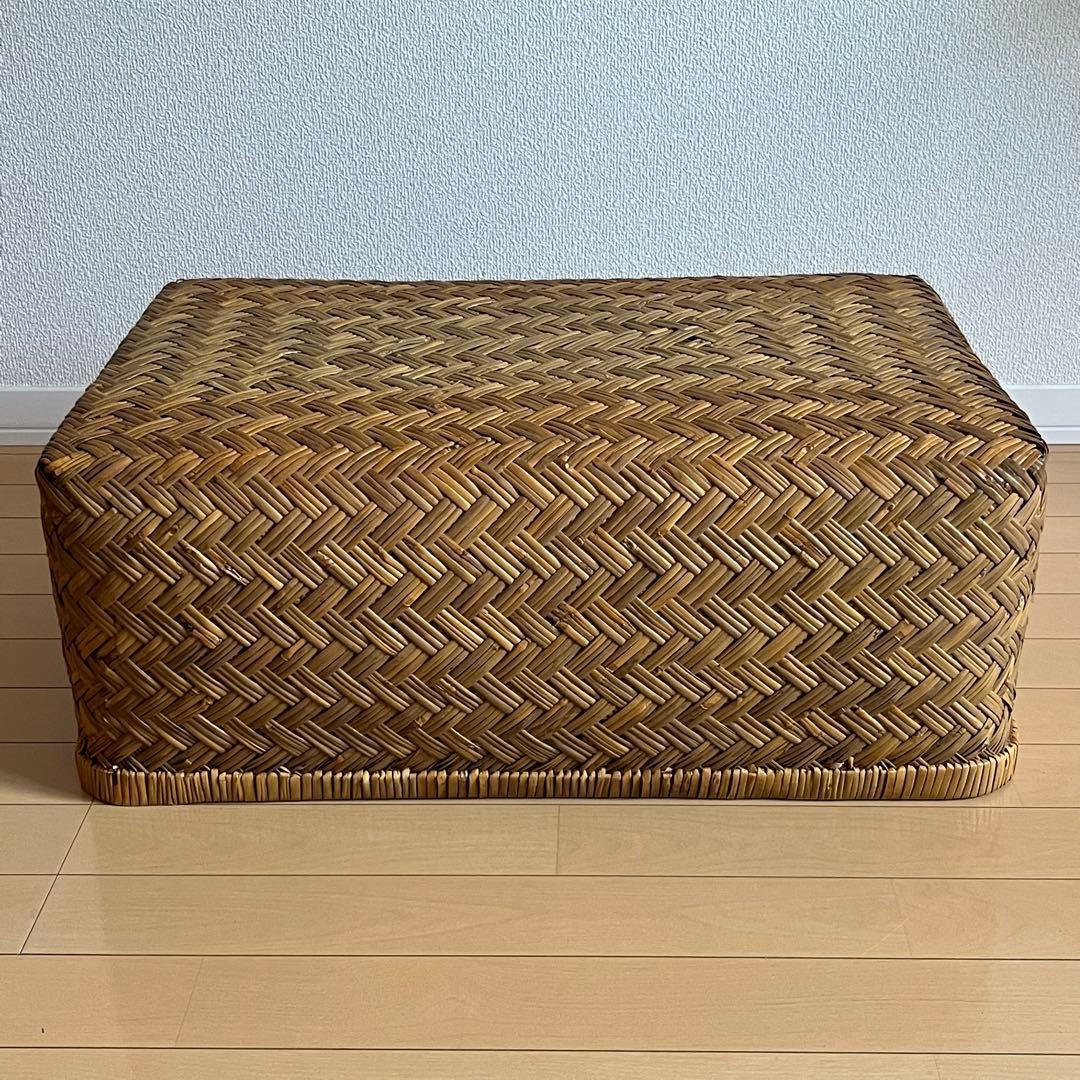 週末限定価格⭐️美品✨竹行李　古道具　アンティーク竹籠　収納カゴ昭和レトロ