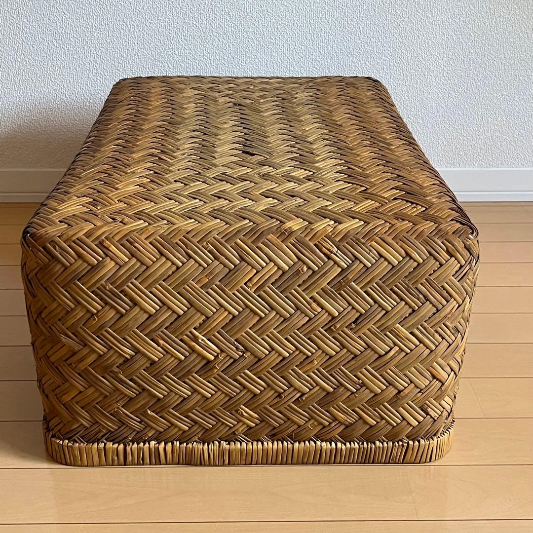 週末限定価格⭐️美品✨竹行李　古道具　アンティーク竹籠　収納カゴ昭和レトロ