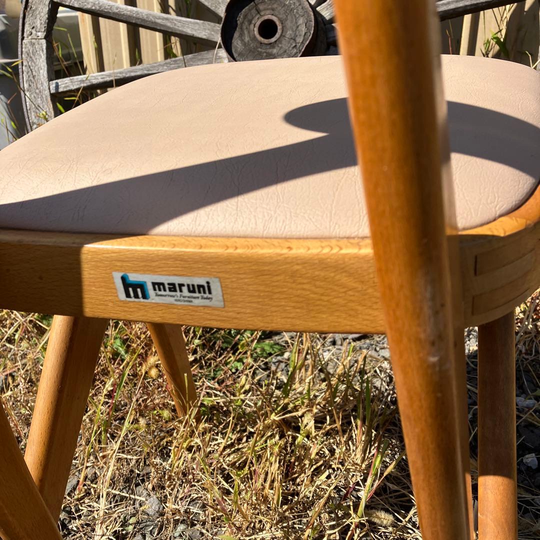 昭和レトロ オールドマルニ 70s デルタチェア マルニ木工 希少 ①