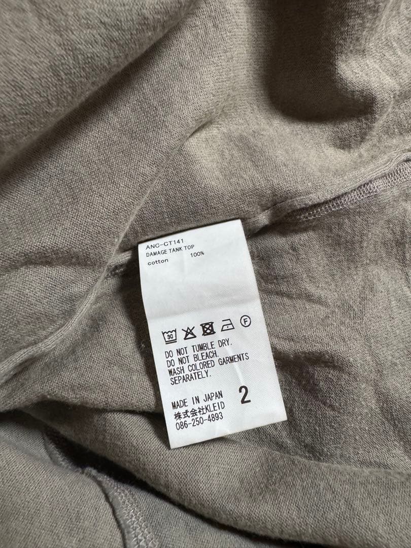 ancellm ダメージタンクトップ