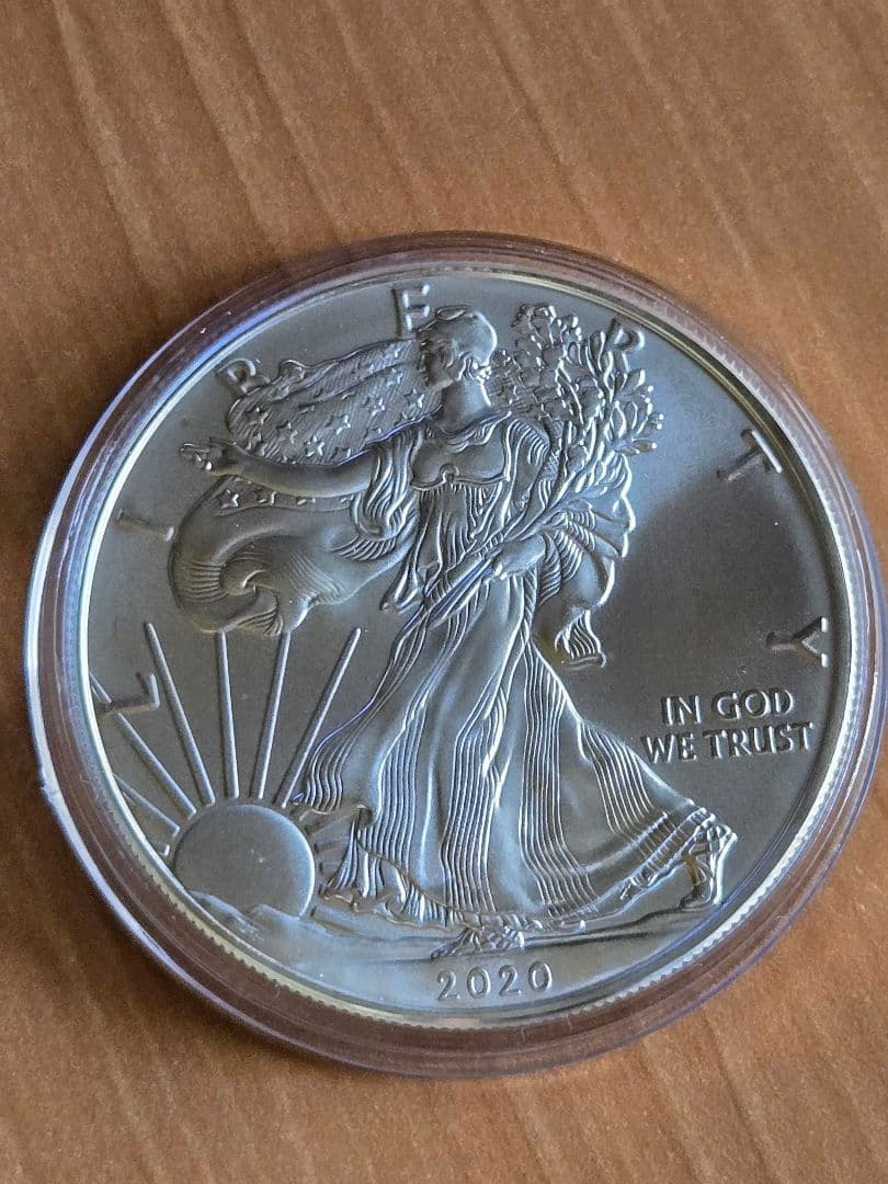アメリカ　イーグル 銀貨　１オンス 2020年　1ドル