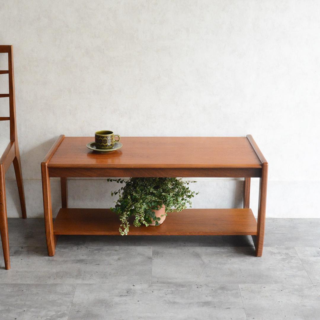 イギリスヴィンテージ ミッドセンチュリー チーク ローテーブル コーヒーテーブル