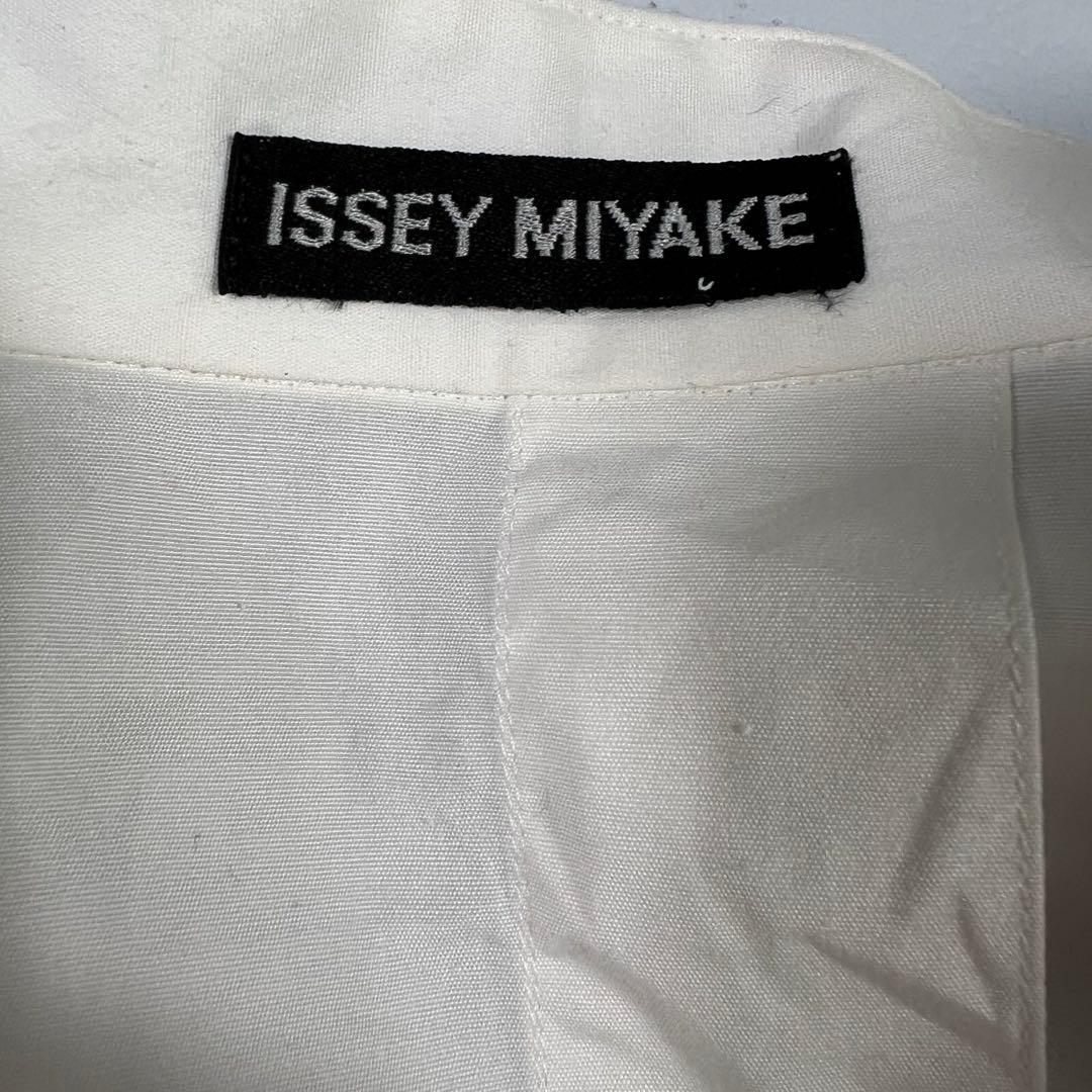90s ISSEY MIYAKE MEN コットンポプリン 白シャツ XL