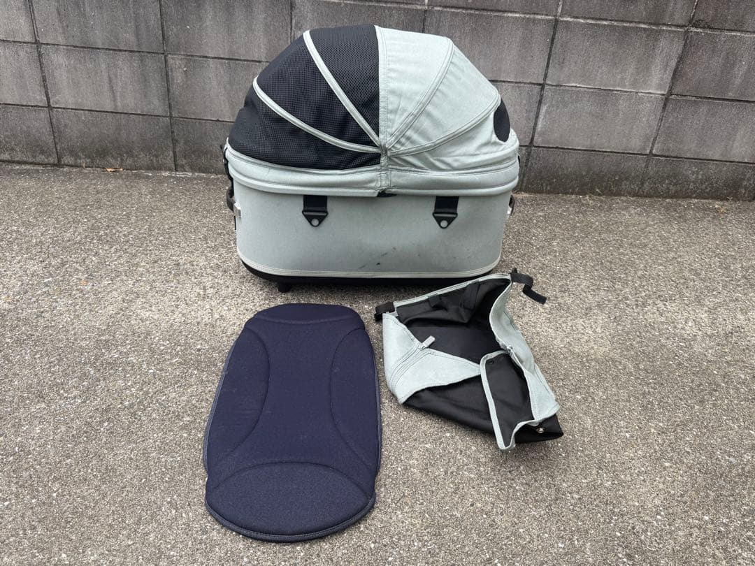 ⚠️エコメルカリ便指定⚠️エアバギーコット　ラージサイズドーム3 とカゴとマット2枚