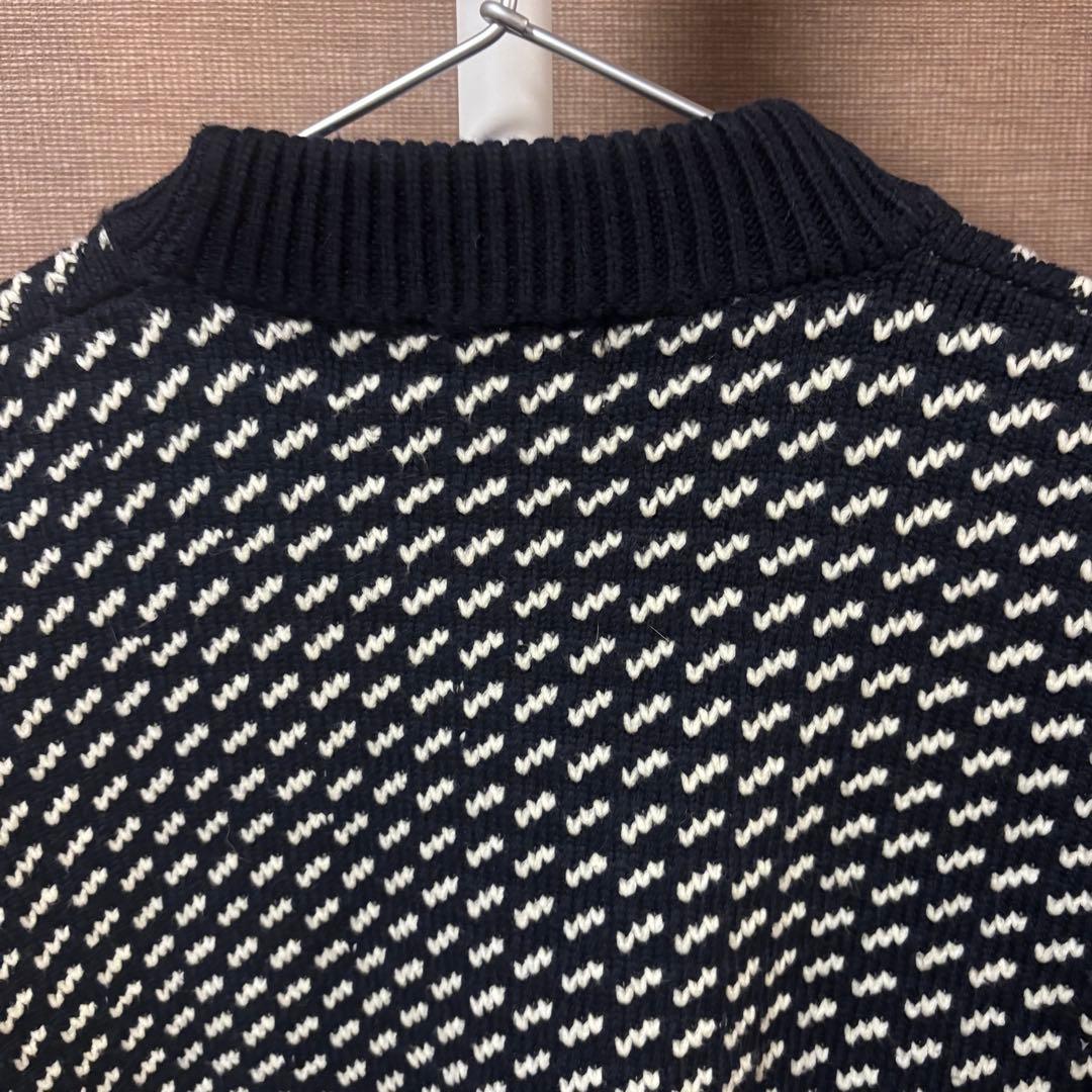 ♦︎ L.L.Bean エルエルビーン バーズアイ ニット ネイビー M