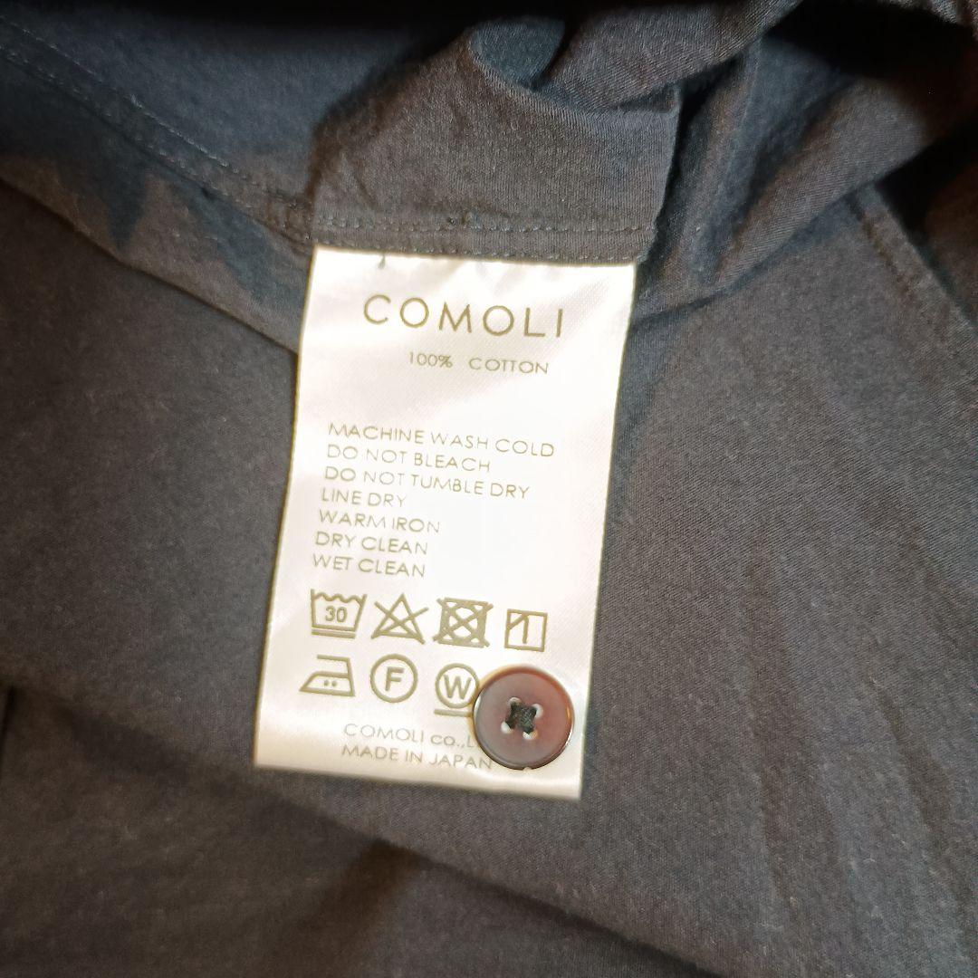 comoli 24aw コモリシャツ　ネイビー　3