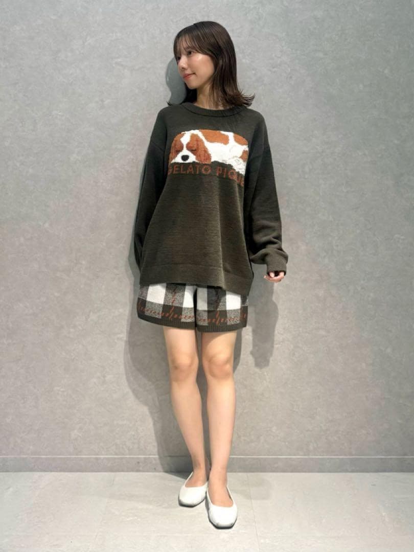 ジェラートピケ プルオーバー&チェックショートパンツ 上下セット キャバリア