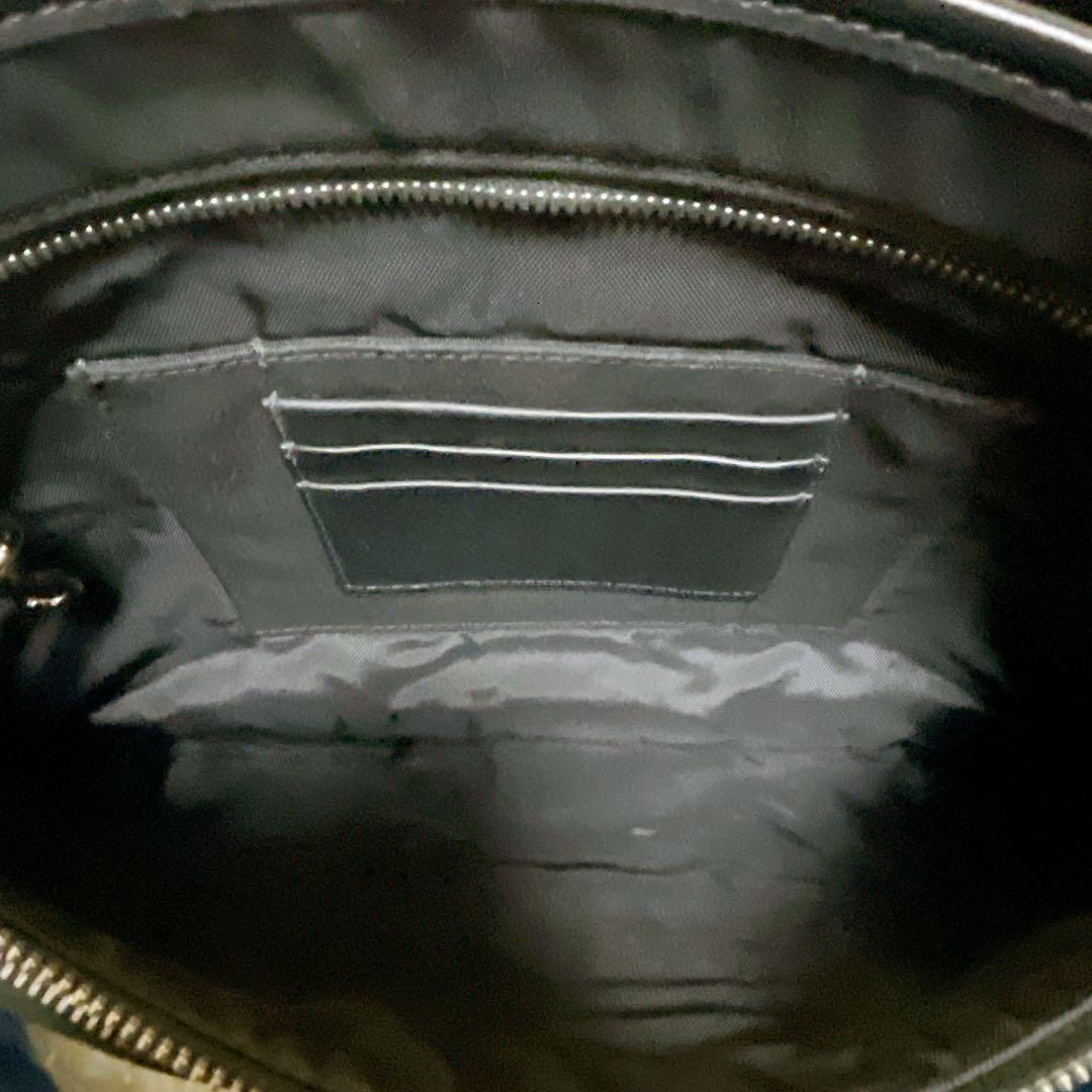 美品✨コーチ　メッセンジャーバッグ　キャンバス　レザー　黒　斜め掛け　A4収納可