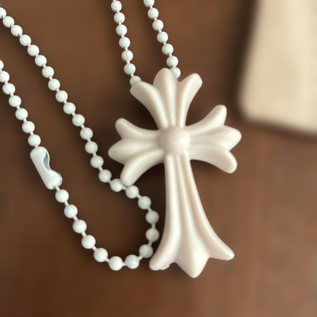 クロムハーツ　希少　ホワイト　ペンダント　ネックレス