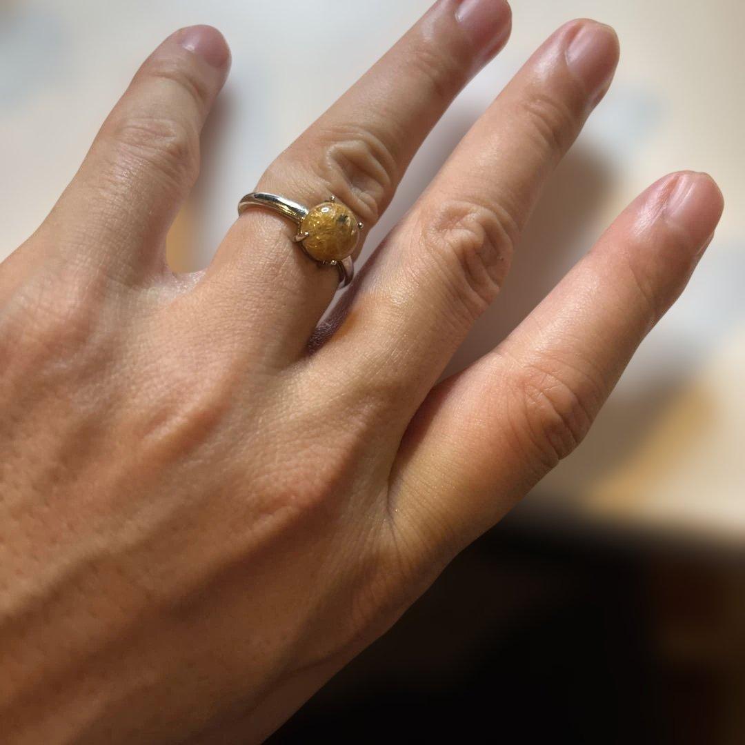 ルチルの指輪たん！綺麗！フリーサイズ！