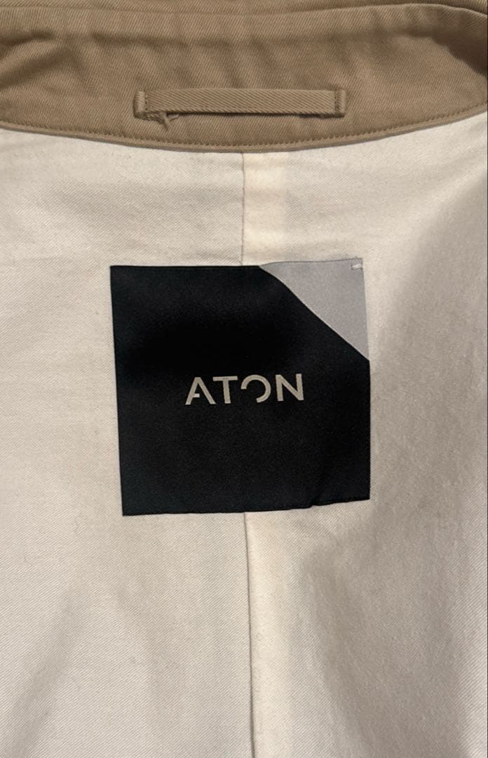 ATON WEST POINT オーバーサイズトレンチ(ベージュ)