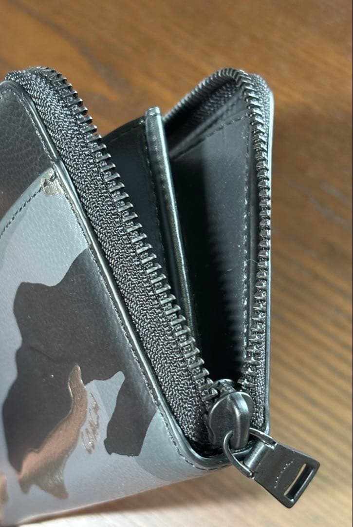 コーチ メタリック カモ プリント 長財布 F30280GRM 迷彩 カモフラ