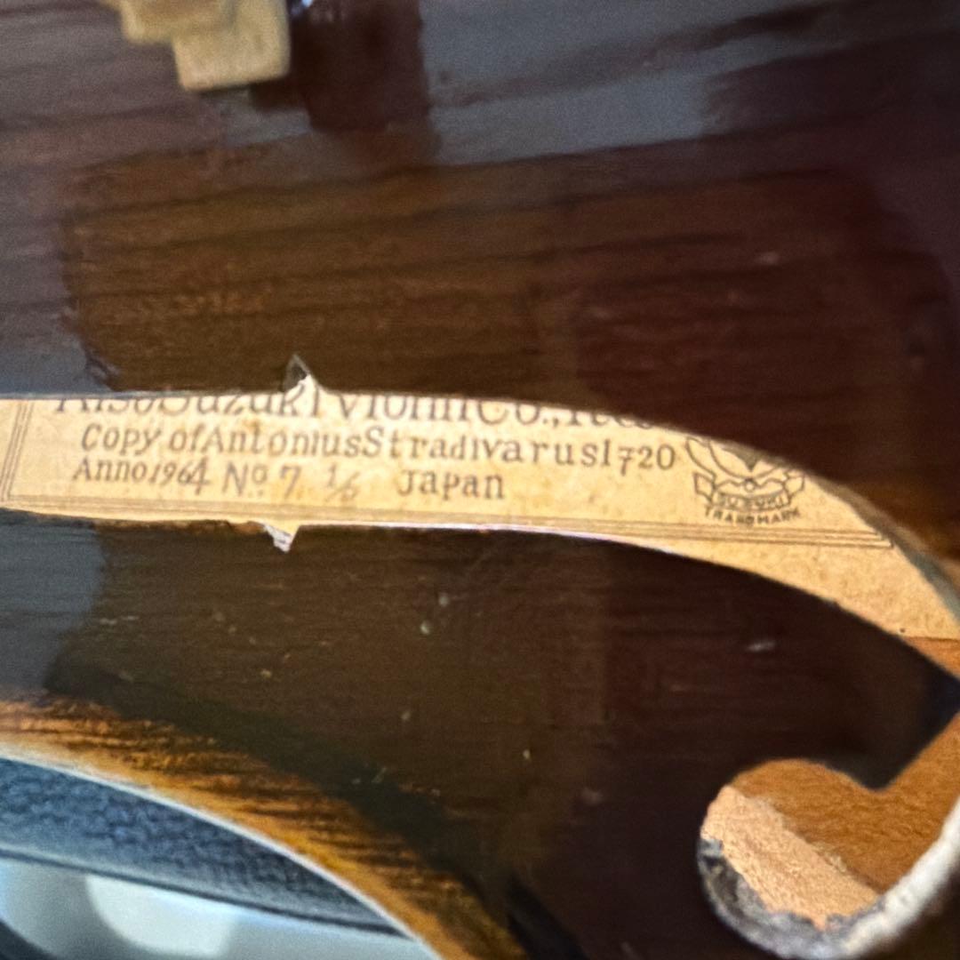 バイオリン木曽鈴木本体とケース　1964年製ヴィンテージバイオリン