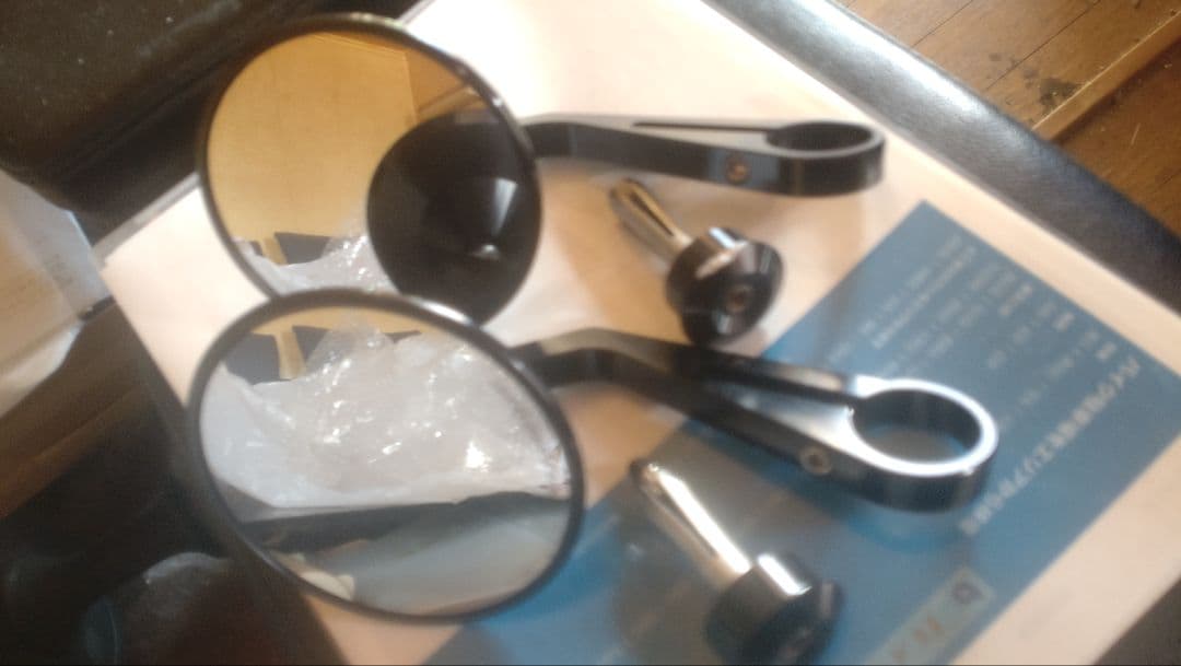 HIGHSIDER ブラック ミラー 2個セットメーカー:DAYTONA