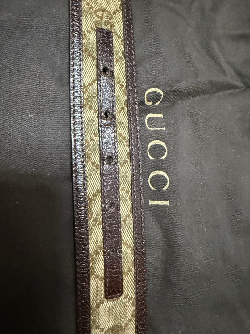 GUCCI GGパターン ベルト ブラウン/ベージュ