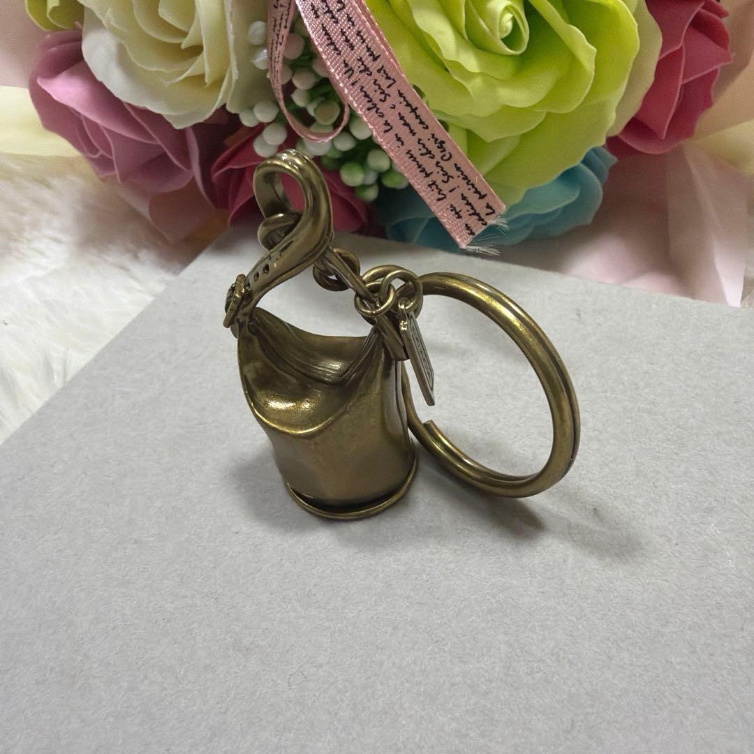レア 美品 OLD COACH バケツ型 バックチャーム ゴールド金具