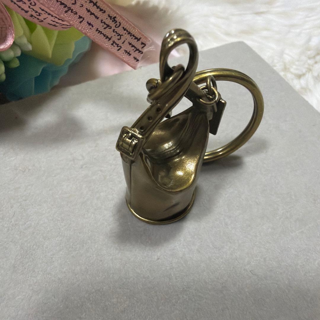 レア 美品 OLD COACH バケツ型 バックチャーム ゴールド金具