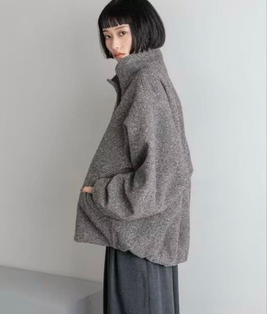 LOWRYSFARM ウーリーテックスタンドブルゾン　グレー　今季新作