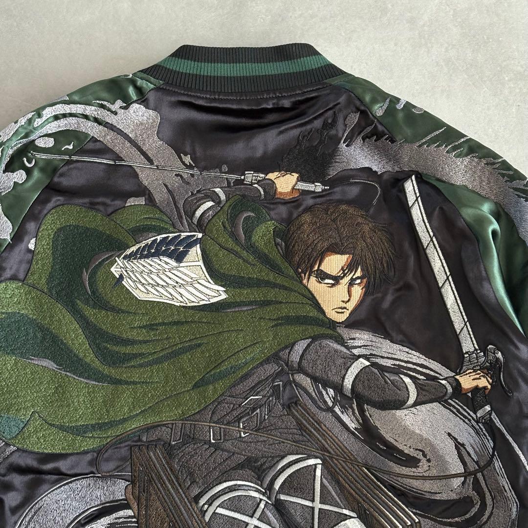カラクリダマシイ 未使用 進撃の巨人 リヴァイ リバーシブル スカジャン【XL】