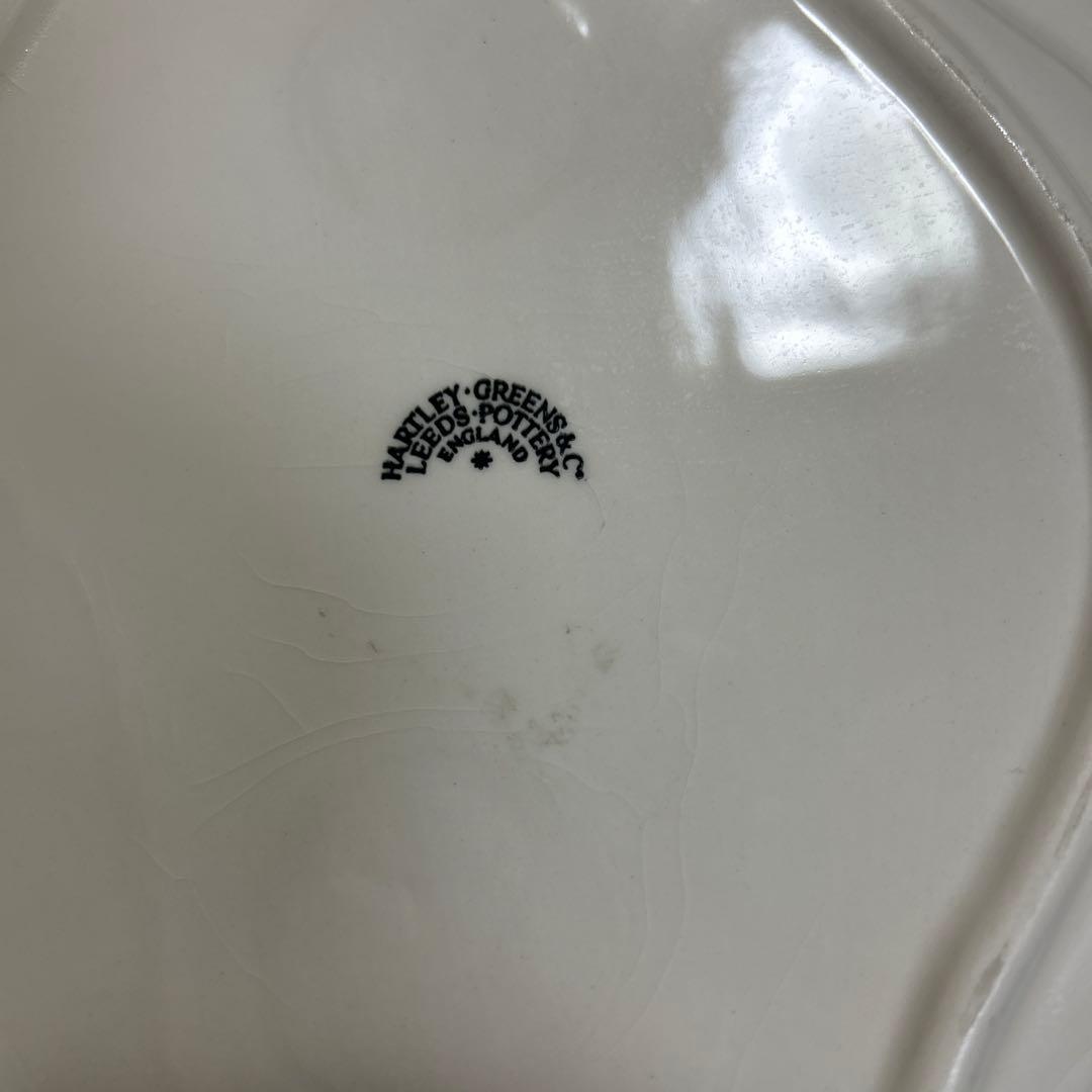 希少　HARTLEY GREENS オーバルリム皿　イギリスアンティーク