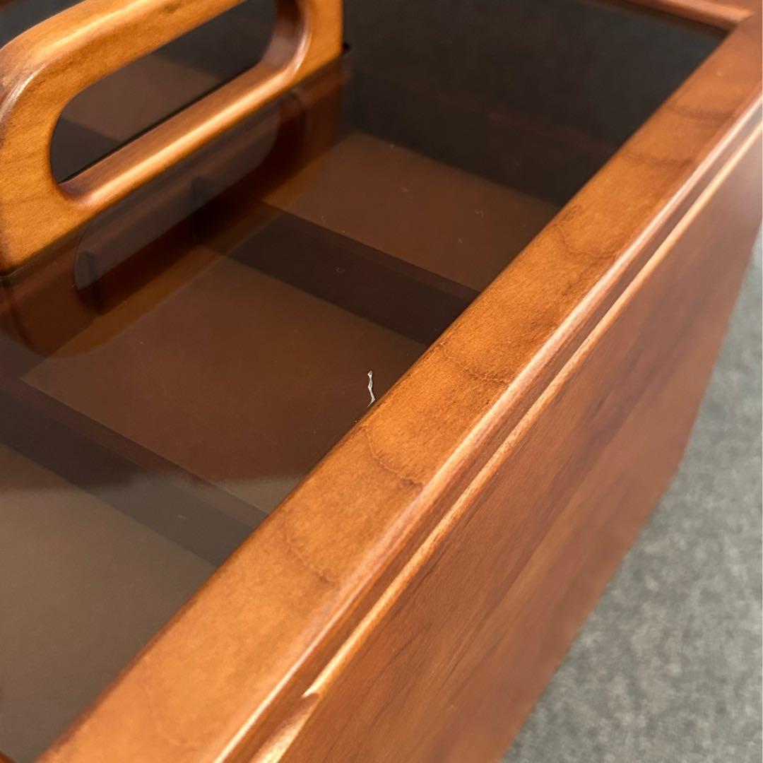 豊岡クラフト小物収納アクセサリーケース文具薬救急箱メイクボックス机上整理