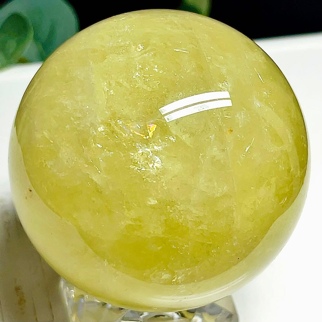シトリン　丸玉　スフィア　黄水晶　天然石　パワーストーン　【超美品】 2