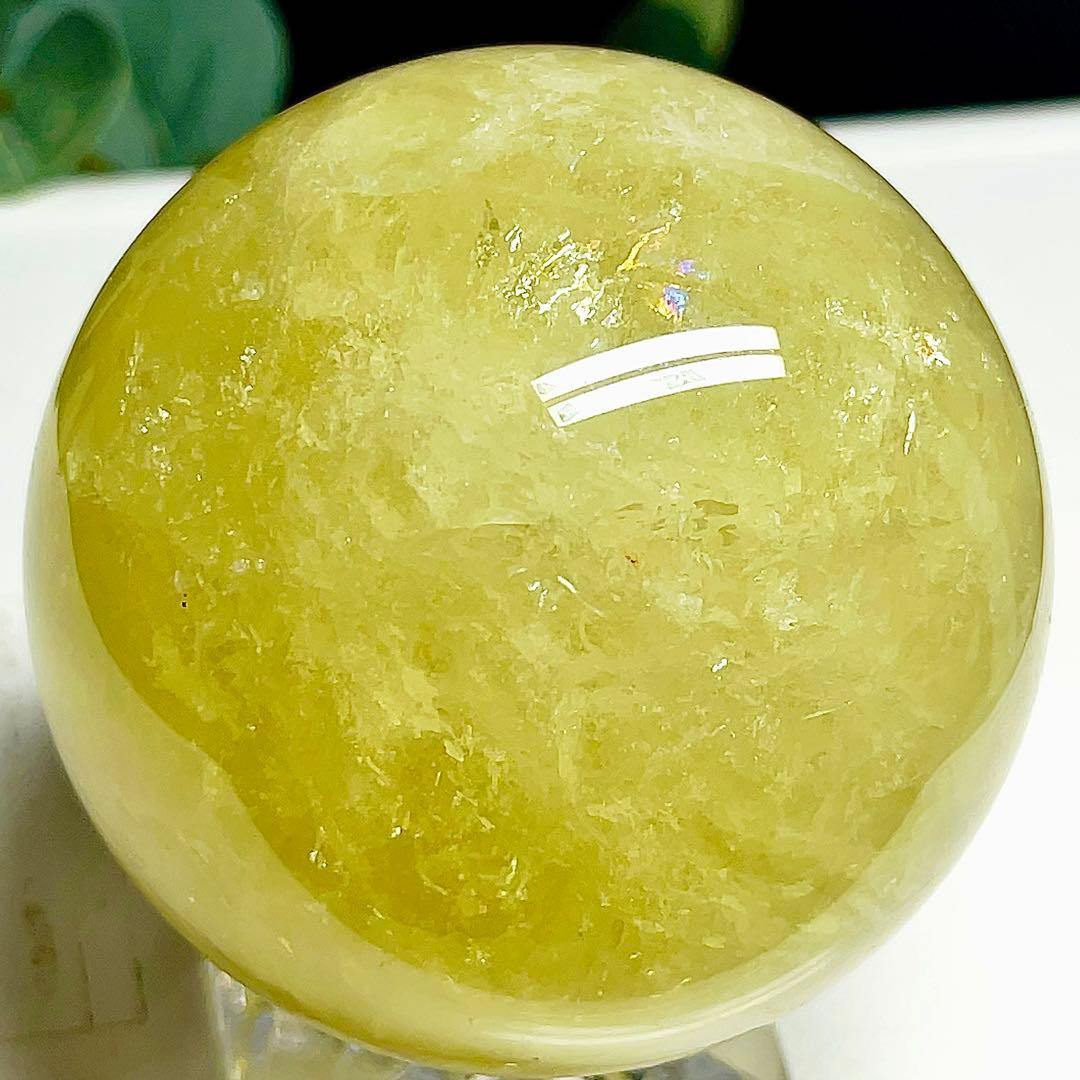 シトリン　丸玉　スフィア　黄水晶　天然石　パワーストーン　【超美品】 2