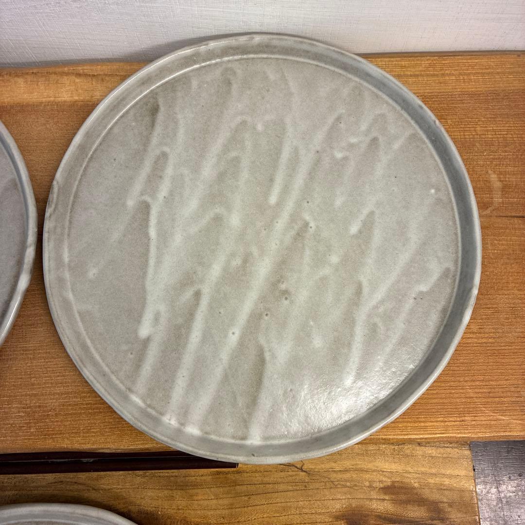NBT新品　陶器　陶芸作家　プレート皿3枚　331
