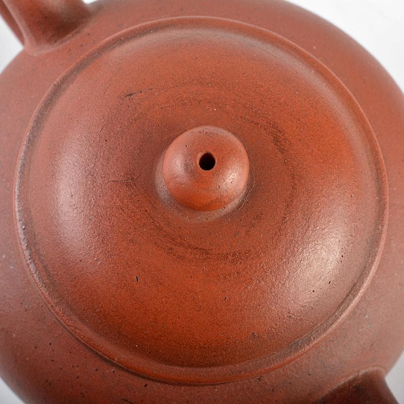 Aooa中国　紫砂　朱泥　急須　茶壷　在銘　仕覆・時代箱付　Y　R5938