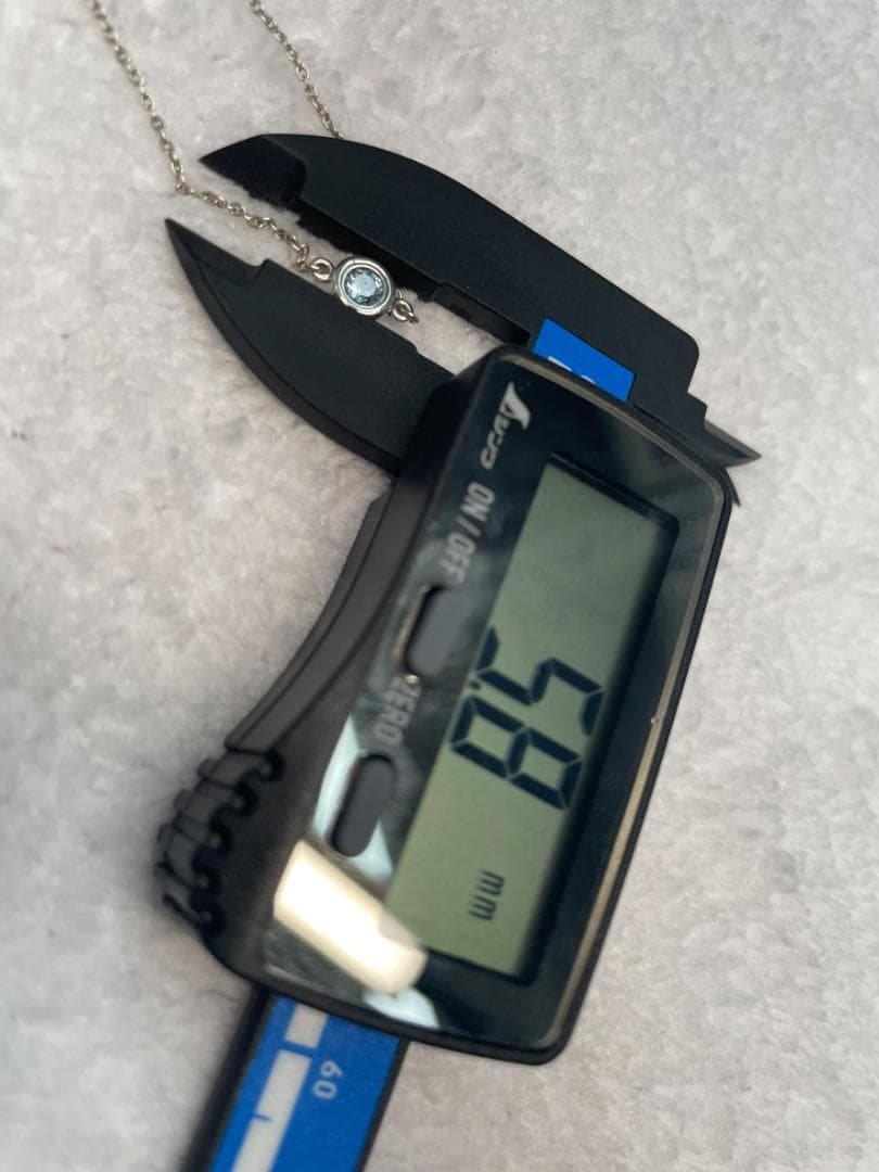 【美品】ティファニー カラーバイザヤード アクアマリン ブレスレット シルバー