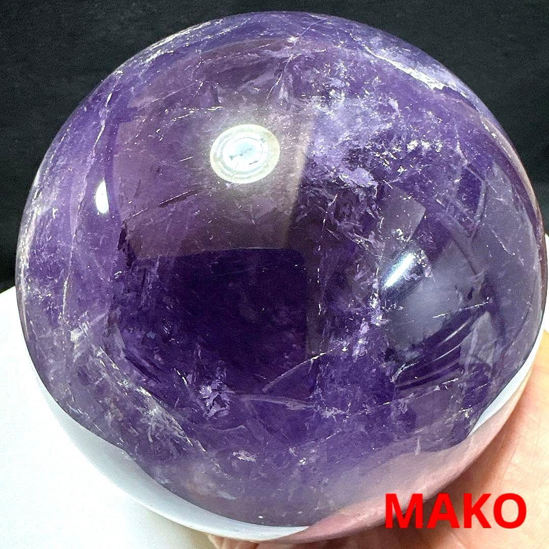 M1855☆アメジスト丸玉直径120mm2.4Kg☆天然石☆N51102