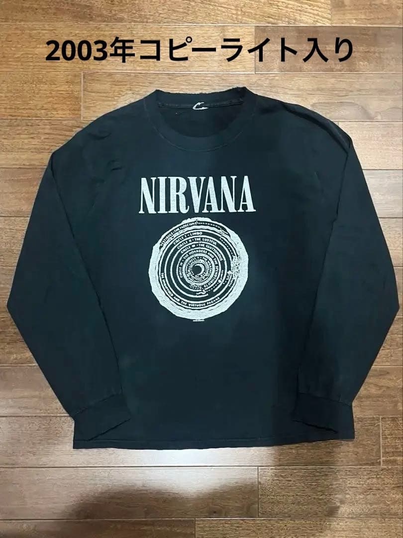 NIRVANA ニルバーナ　ロンT 00s コピーライト　2002年　バンド