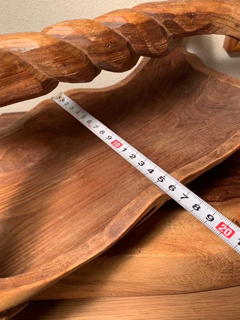 レア 二風谷 アイヌ木彫 カワナノ作 作家もの 祭具 籠 民藝 川奈野