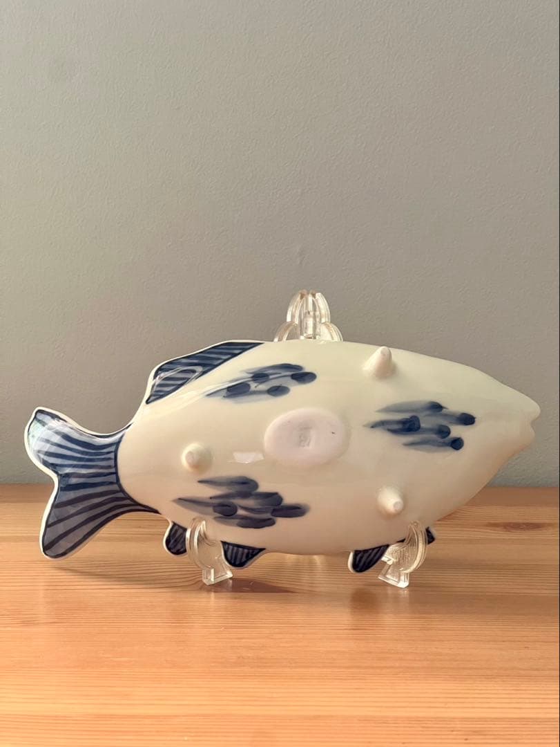 深川製磁 魚彫刻　取皿揃　三つ足 足付皿　5枚　魚型向付　　深川製