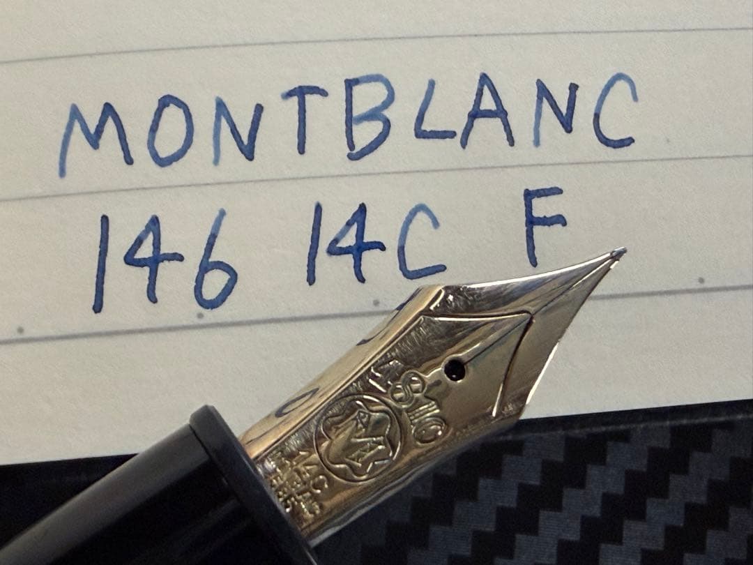 美品 モンブラン 146 14C 全金 F 細字 万年筆 中東向け