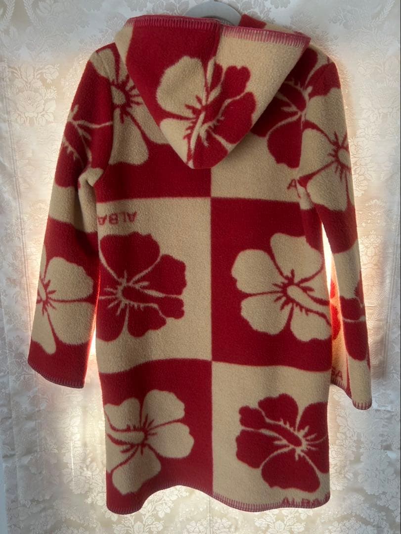 ALBA ROSA ハイビスカス柄 ロングコート