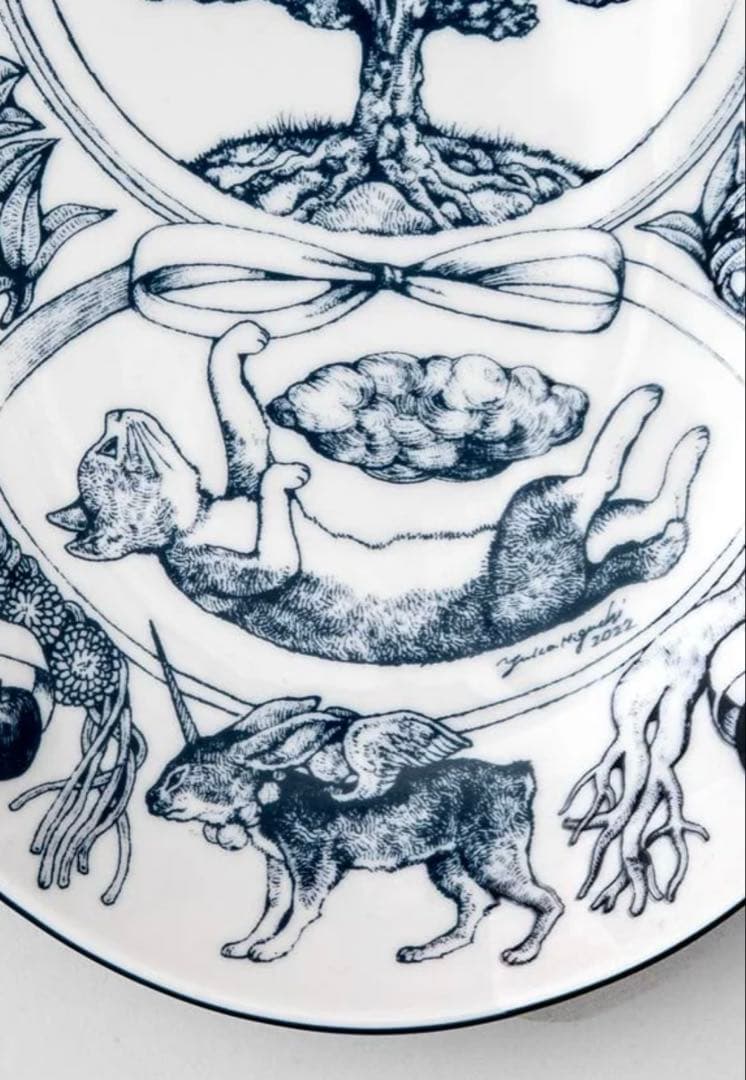 週末値下げ 【新品】ボリス雑貨店 × ヒグチユウコ32cmオーバル皿