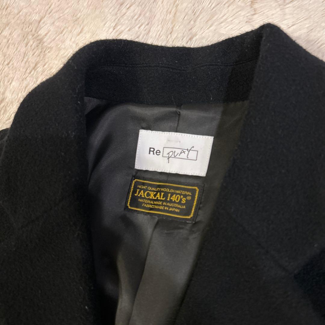 Super 140's Jackal チェスターコート まとめMB 黒ブラック