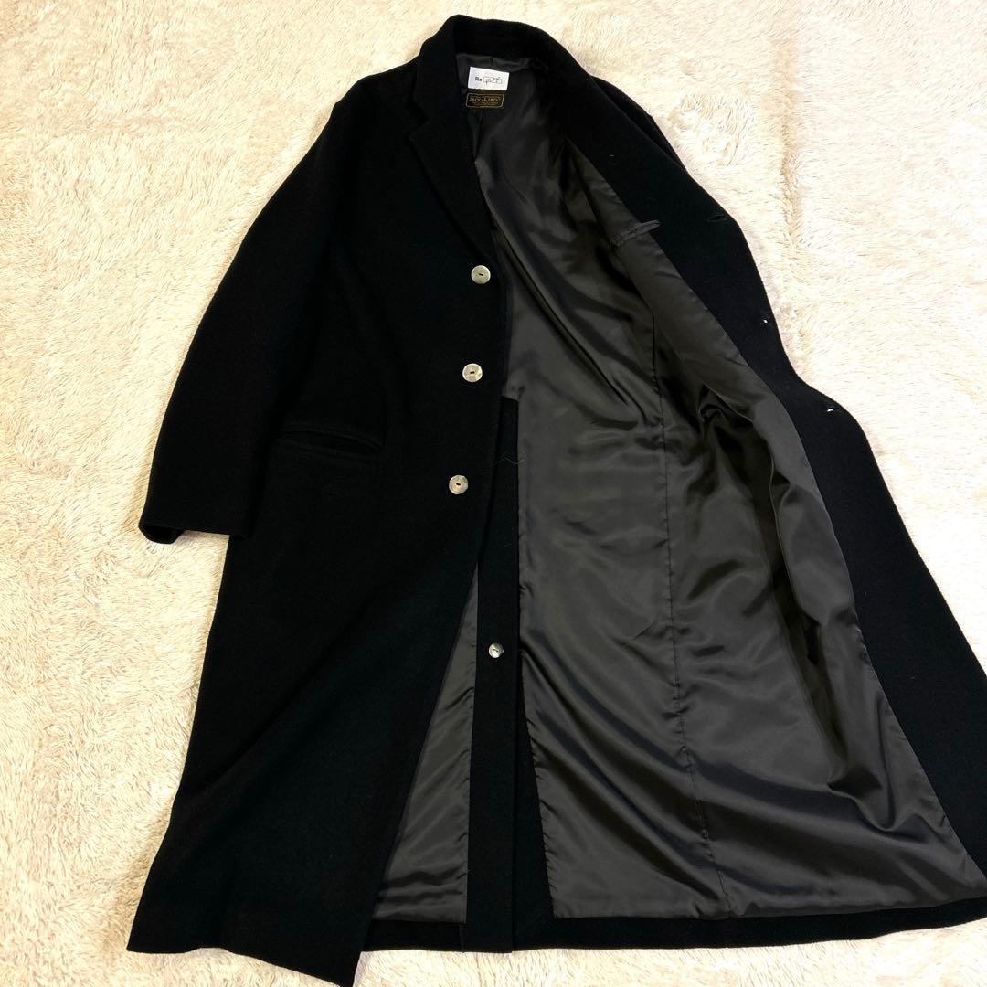 Super 140's Jackal チェスターコート まとめMB 黒ブラック